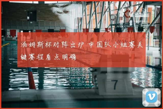 汤姆斯杯对阵出炉 中国队小组赛关键赛程看点明确
