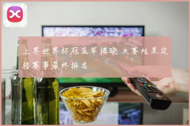 上界世界杯冠亚军揭晓 决赛结果定格赛事最终排名